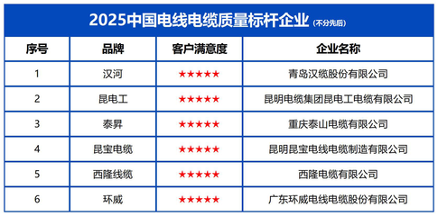 2025中國電線電纜質量標桿企業 重慶技術服務助力質量強國建設，引領行業高質量轉型